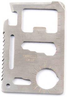 WunderVoX Card knife multi function card tool 11 IN 1 survival card multi tool-X79 Camping & Hiking Opener::Wrench::Lanyard hole::Direction::Ruler::Screwdriver::Knife edge