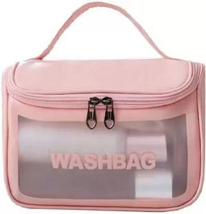KARTCITY PVC Zipper Cosmetic Travel Toiletry Makeup Wash Bag Organizer Travel Toiletry Kit
