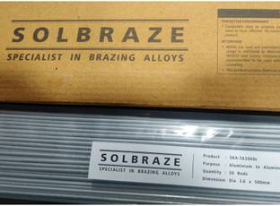 Solbraze Flux Cored Aluminium to Aluminium Brazing Rod Dia 1.6mm (50 Rods of 500mm Each) Welding Rod