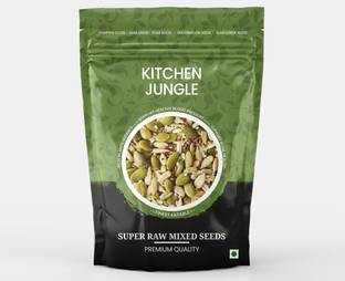 Kitchen Jungle 5-in-1 Raw Seeds Mix Raw Sunflower Seeds, Pumpkin Seeds, Flax Seeds,Chia Seeds, Watermelon Seeds Mixed Seeds