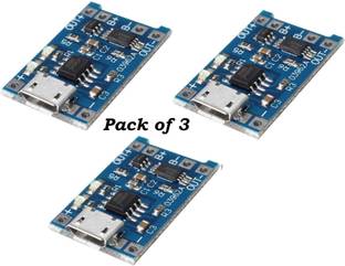 3REE 3, 5V 1A 18650 Lithium Battery Charging Board TP4056 Lithium USB Charge Module Electronic Components Electronic Hobby Kit