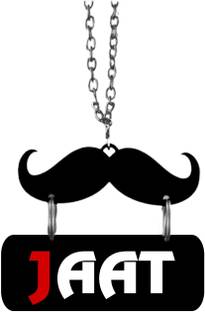 Sunder Kaya Car Hanging Accessories Jaat with Moustache Printed Showpiece Decorative Showpiece  -  8 cm