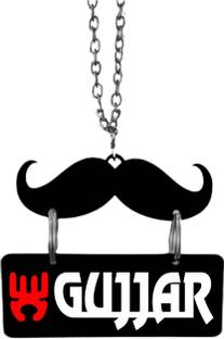 Sunder Kaya Car Hanging Accessories Gujjar with Moustache Printed Showpiece Decorative Showpiece  -  8 cm