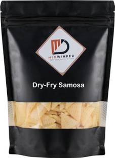 Midwinfer 3D Triangle Fryums Ready to Fry Papad Microwave, Air Fry Instant Vegan Snacks