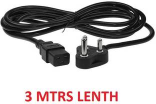 99Gems 3 Pin PC Power Cable for Desktop Monitor | SMPS | Printer | Scanner | projector 3 m Power Cord ( 100% COPPER ) Wire Connector