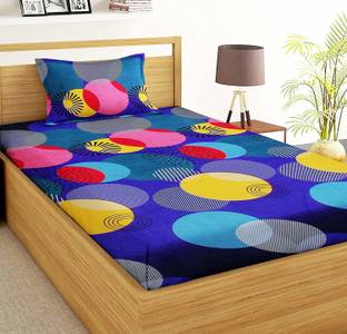 Urban Arts 144 TC Microfiber Single Printed Flat Bedsheet