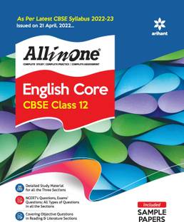 Cbse All in One English Core Class 12 Eleventh Edition