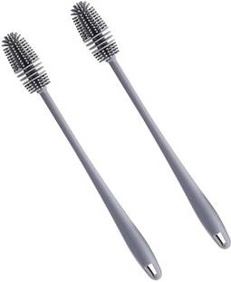 Sedoka Set of 2 Pcs Silicone Long Handle Flexible Brush for Washing Water Bottle