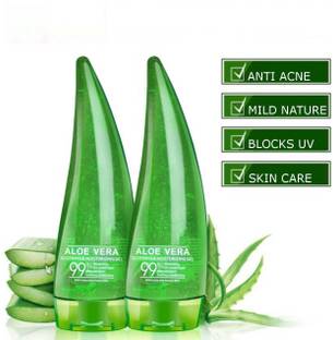 LILLYAMOR Naturals 99% Pure & Organic Aloe Vera Gel for Face Scrub