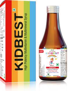 HealthBest Kidbest Iron (Haematinic) Syrup | Zinc | Folic Acid | 200 ML