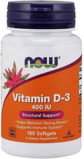 Now Foods Supplements, Vitamin D-3 400 IU, Strong Bones*, Structural Suppor