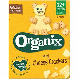 ORGANIX Mini Cheese Crackers 12m+ Baby Snacks 10 g