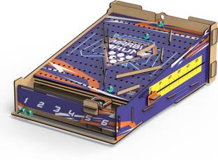 Webby DIY Wooden Marble Run Game, Table Top Fun Family Game Set for Kids and Adult Party & Fun Board Game