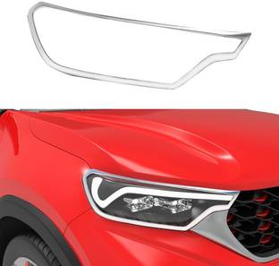 Goodzup kia sonet head lamp garnish model year 2020 to 2022 Chrome Kia NA Front Garnish