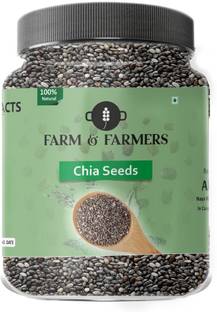 Farm & Farmers Chia Seeds 75GM- Premium Raw Chia Seed | Healthy Food | Diet for Weight Loss Chia Seeds
