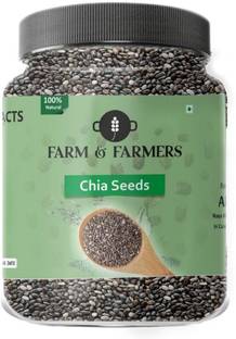 Farm & Farmers Chia Seeds 180GM- Premium Raw Chia Seed | Healthy Food | Diet for Weight Loss Chia Seeds