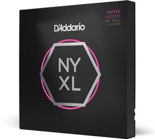 D'ADDARIO Bass NYXL45130 Nickel Wound Bass Guitar 5 Strings, Regular Light, 45-130, Long Scale Guitar String