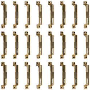 Peppa™ Antique Brass Finish Window and Door Handle 6 inches Lines(Pack of 24) Gold Plated Cabinet/Drawer Handle