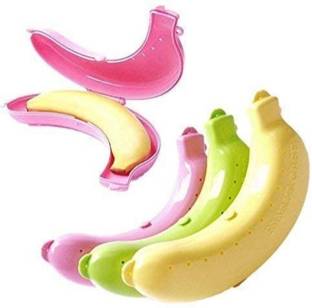 KSV Firefly Banana carry case/ Banana Protector/ Fruit Case/ Fruit containers/ Fruit Saver 3 Containers Lunch Box