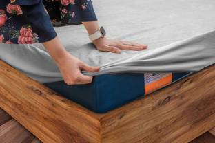FLO Elastic Strap Double Size Breathable, Stretchable, Waterproof Mattress Cover