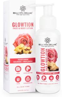 Bella vita organic Face & Body Lotion For Skin Brightening, Hydrate and Smooth Skin, Nourishing, Moisture Face, Hand, Foot & Body