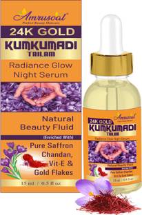 AMRUSOAL 24K Gold Kumkumadi Tailam - Skin Whitening , Soother & Brighten Skin
