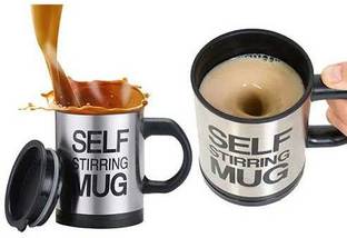 Ampfree automatic coffee mixing mug, Blender, Stainless Steel Coffee Mug