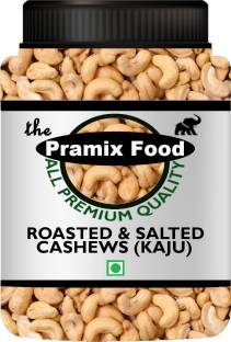 Pramix Oven Roasted And Salted Cashew Nuts|Crunchy Kaju - 500g Cashews