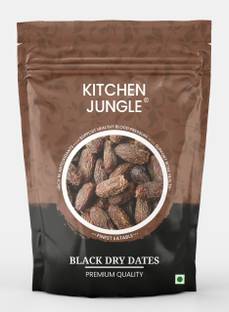 Kitchen Jungle Black Dry Dates /Sukha Khajoor (Kala Chuara) Dry Dates