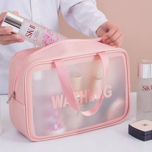 आमीदर्शन Clear Travel Toiletries Bag Waterproof Cosmetic Makeup Wash Bags यात्रा टॉयलेटरी किट
