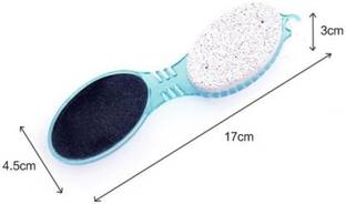 JKB TRADERS 4 IN 1 Foot Care Pedicure Brush, Pumice Scrubber (MULTICOLOR) ,1PCS