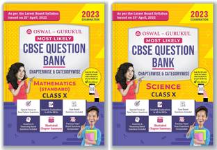 Oswal - Gurukul Science & Mathematics Most Likely CBSE Question Bank For Class 10 Exam 2023 - Chapterwise & Categorywise, New Paper Pattern (MCQs, Case, Assertion & Reasoning Based, Previous Years' Board Qs)