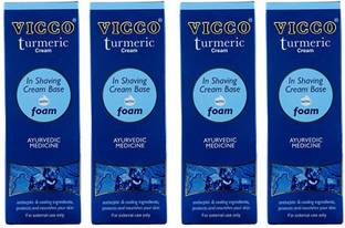 VICCO Shaving Cream Base with Foam Turmeric Cream In Shaving Cream