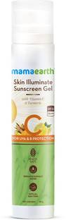 Mamaearth Sunscreen - SPF 50 PA+++ Skin Illuminate Sunscreen with SPF 50 Gel with Vitamin C & Turmeric