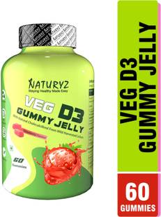 NATURYZ Vitamin D3 Gummy Jelly with Natural Cholecalciferol - Wild Harvested Lichen