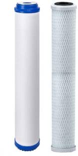 FREEMIND Activated Carbon Block Filter CTO + GAC Filter for 20 Inch Solid Filter Cartridge