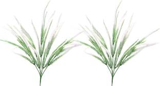 decormasters Pair of Artificial Plant Bunches Fern Bush Artificial Plant