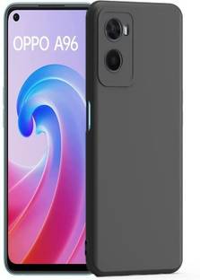 S-Softline Back Cover for Oppo A96, inner Soft Microfiber Cloth Cushion Lining Flexible Candy Drop Protection
