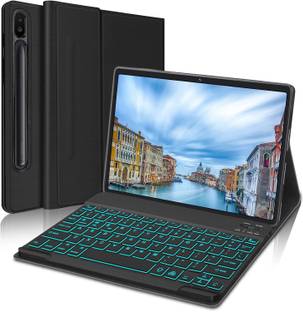 Proelite Keyboard case Magnetic Detachable Wireless Bluetooth Built-in 7-Colors Backlit Bluetooth Standard Tablet Keyboard Compatible with Desktop, Laptop, Mac