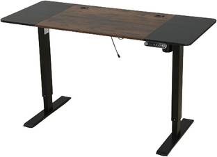 SYGA Height Adjustable Table Desk Standing Smart Electric Desk(Skin Black 140 X 60cm) Solid Wood Computer Desk