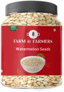Farm & Farmers Watermelon Seeds 125GM- High in Protein |Raw Watermelon Seeds for Eating | Magaz Watermelon Seeds