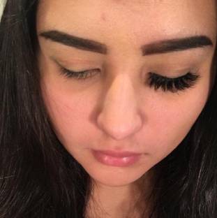 FELICECHIARA 1 Pairs Black Handmade Natural 3D Thick Long False Eyelashes