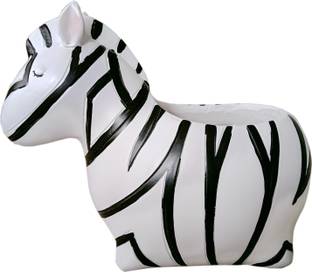 Garden Deco Zebra Planter for Garden Home Decor | Planter for Succulents and Flowers Plant Container Set