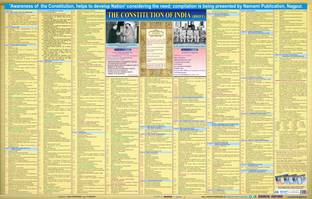 The Constitution of India (Wall Chart) Paper Print