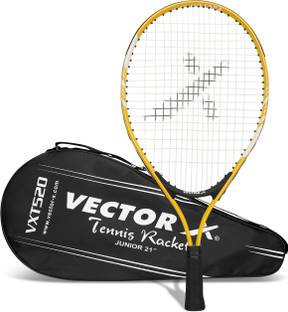 VECTOR X VXT 520 21 inches with full cover Strung Yellow Strung Tennis Racquet