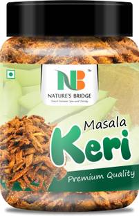 Nature's Bridge Masala Keri | Spicy Tangy Raw Mango | Kachhi Kerry | 100% Natural - 400 Gm Jar