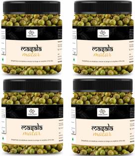 HUNGRY HARVEST Masala Green Matar| Roasted Pea|Green Salty Masala Peas/Vatana| Jar Pack
