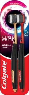Colgate Visible White O2 Toothbrush Ultra Soft - 2pcs Ultra Soft Toothbrush