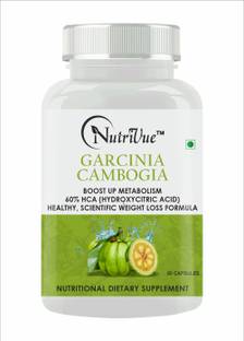 Nutrivue Garcinia Cambogia for Weight Loss Supplement 500 mg 60% HCA (60 Capsules)