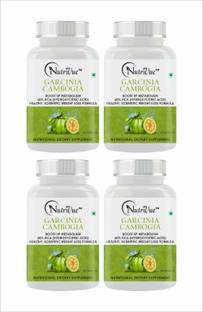 Nutrivue Garcinia Cambogia Weight Loss 500mg 60% HCA Slim Fat Burner Supplement(4x60 Cap)